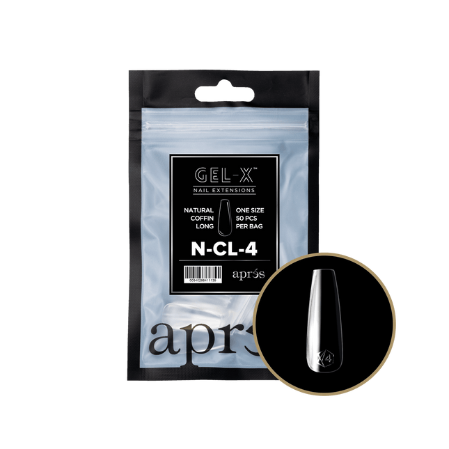 Apres Gel-X Tips 2.0 - NATURAL Coffin Refill Bag