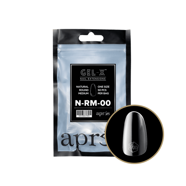 Apres Gel-X Tips 2.0 - NATURAL Round Refill Bag