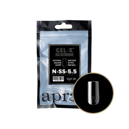 Apres Gel-X Tips 2.0 - NATURAL Square Refill Bag