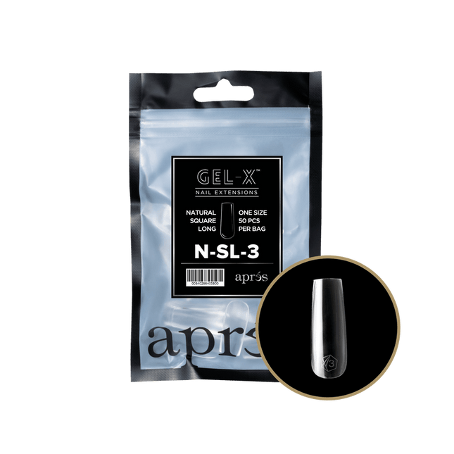 Apres Gel-X Tips 2.0 - NATURAL Square Refill Bag