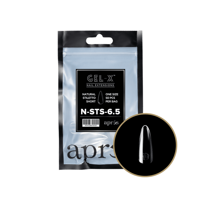 Apres Gel-X Tips 2.0 - NATURAL Stiletto Refill Bag