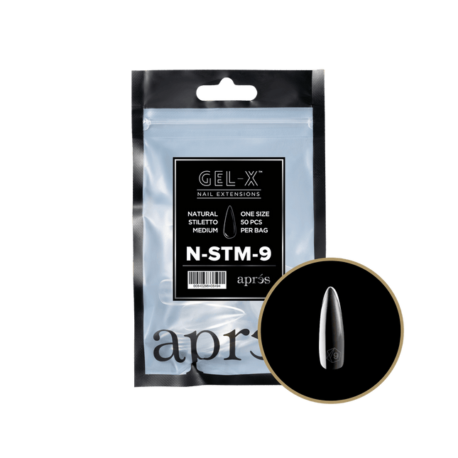 Apres Gel-X Tips 2.0 - NATURAL Stiletto Refill Bag