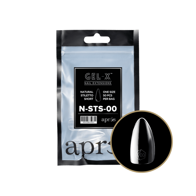 Apres Gel-X Tips 2.0 - NATURAL Stiletto Refill Bag