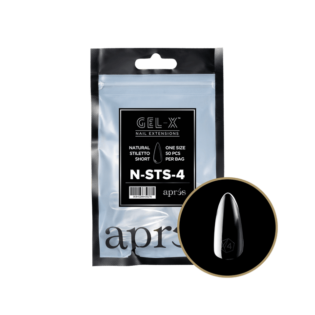Apres Gel-X Tips 2.0 - NATURAL Stiletto Refill Bag