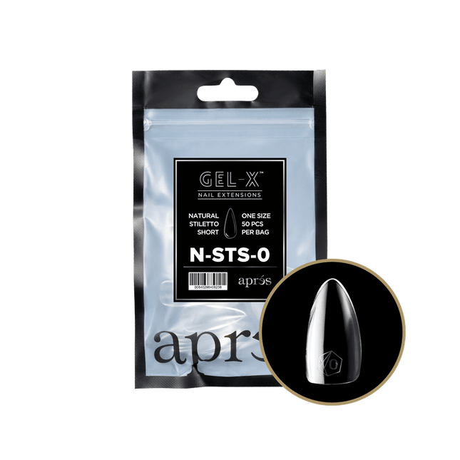 Apres Gel-X Tips 2.0 - NATURAL Stiletto Refill Bag