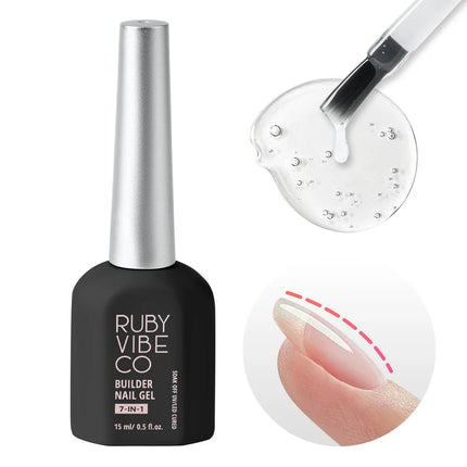 Ruby Vibe Co - HEMA-Free & TPO-Free Builder Nail Gel 7-in-1