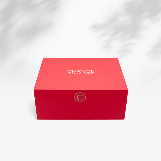 Chance Red London Collection 0.5oz - 48 Colors w/ 1 Color Booklet, 1 Color Board & 1 Cre8tion Polka Dot Filing Machine