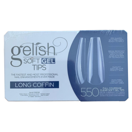 Gelish - Gel X Tips Box: Coffin (S, M, L, XL)
