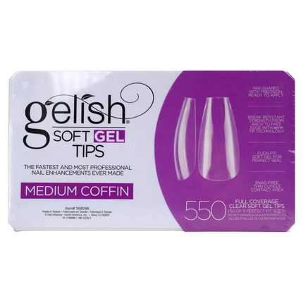 Gelish - Gel X Tips Box: Coffin (S, M, L, XL)