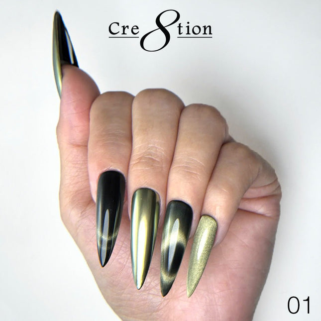 Cre8tion Cat Eye Chrome Nail Art 1g
