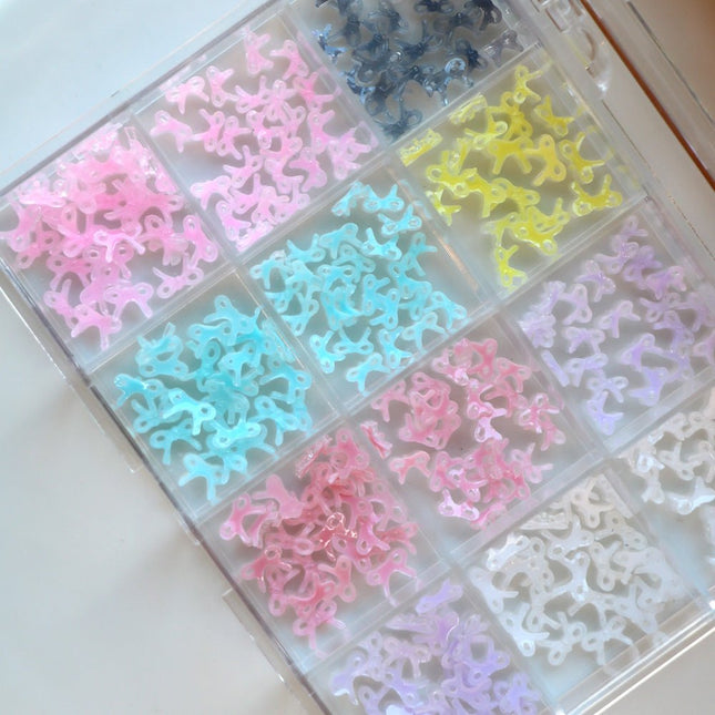 Cre8tion Nail Art Accessory Jelly Small Bows 10