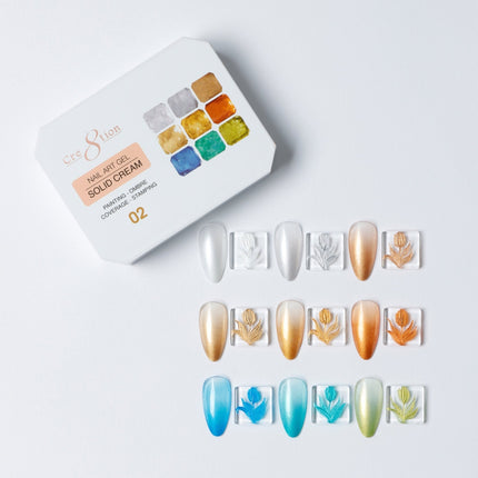 Cre8tion Nail Art Gel - Solid Cream - 02