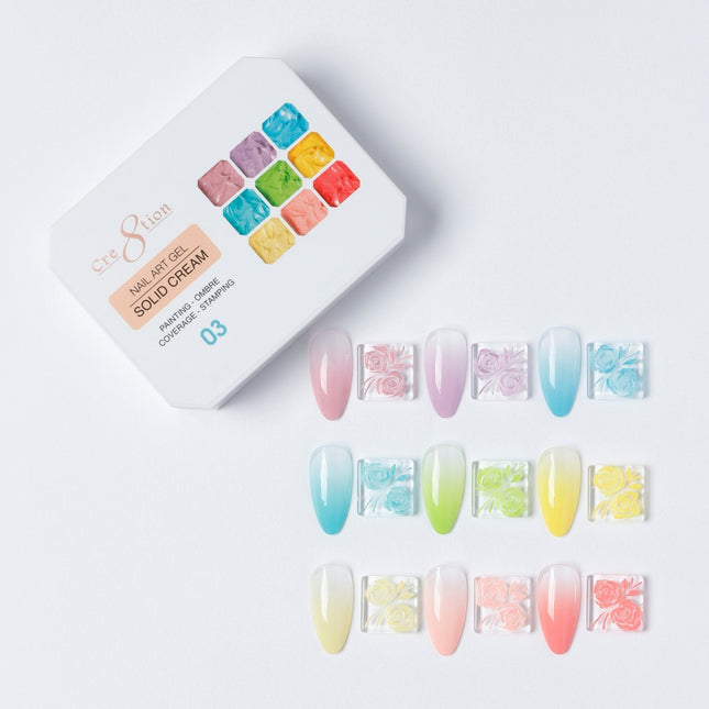 Cre8tion Nail Art Gel - Solid Cream - 03