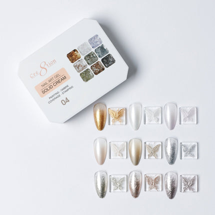 Cre8tion Nail Art Gel - Solid Cream - 04