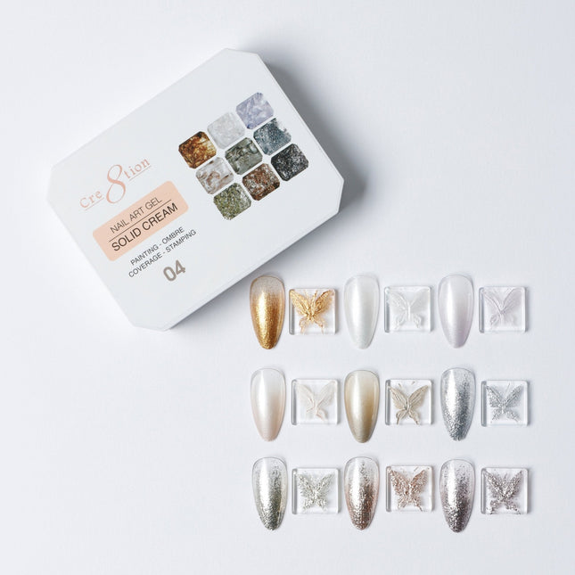 Cre8tion Nail Art Gel - Solid Cream - 04