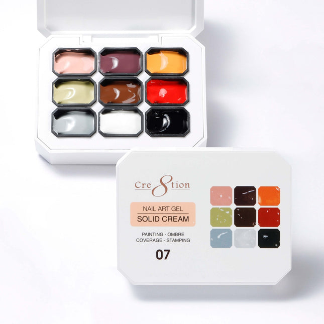 Cre8tion Nail Art Gel - Solid Cream - 07
