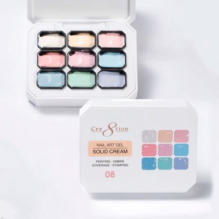 Cre8tion Nail Art Gel - Solid Cream - 08