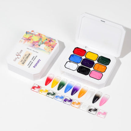 Cre8tion Nail Art Gel - Solid Cream Collection - Primary