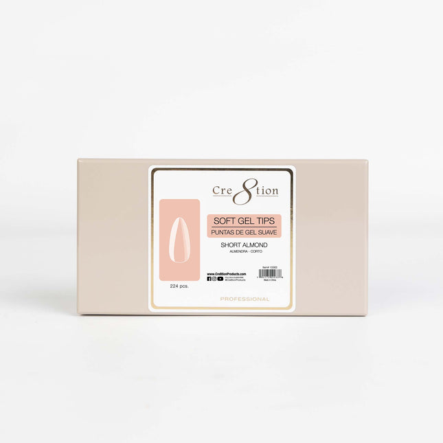 Cre8tion Soft Gel Tips - Almond 224pcs