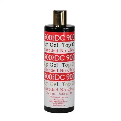 DC #900 Gel Top Coat No Wipe (No Cleanse) 16oz - TTT Nails Supply