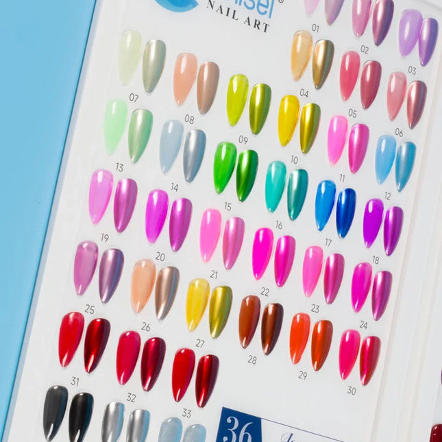 Chisel Aqua Jelly Gel Collection 36 Color -  Free sample + Magnet