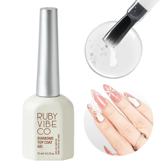 Ruby Vibe Co - HEMA-Free & TPO-Free Diamond Top Coat Gel
