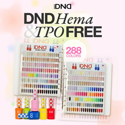 DND HEMA & TPO Free - Full line 288 Duo Matching Colors + Free 1 sample book & 1 set color chart