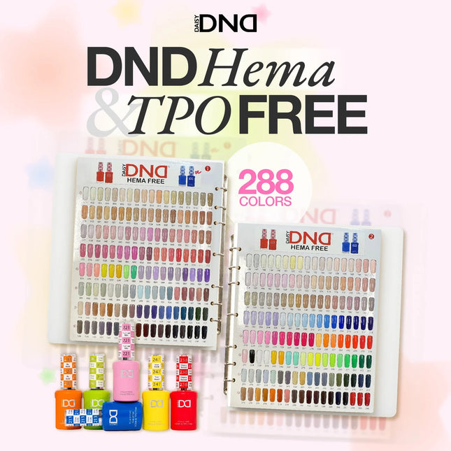 DND HEMA & TPO Free - Full line 288 Duo Matching Colors + Free 1 sample book & 1 set color chart