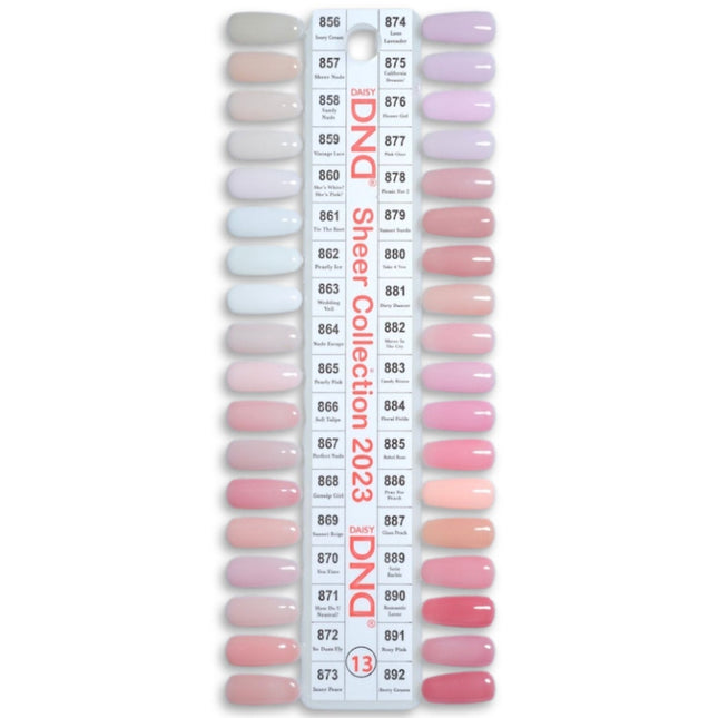 DND - Gel & Lacquer Duo Full Set 36 Colors (#11, #12, #13, #14, #15, #16)