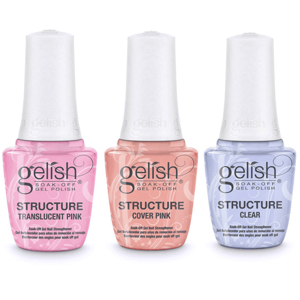 Gelish - Structure Gel Set: Translucent Pink, Cover Pink, Clear