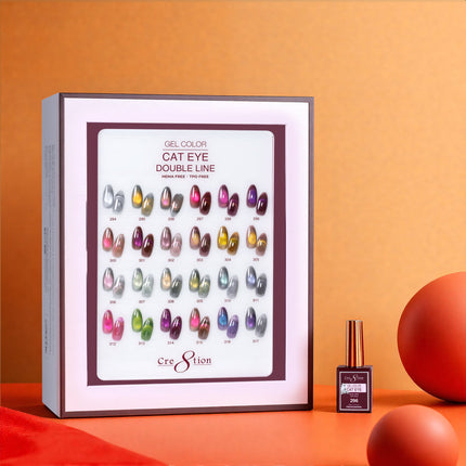 Cre8tion Cat Eye Double Line Kit - 24 Colors Set (#294 - #317)