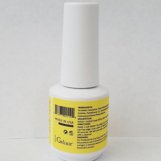 Gelixir - Soak Off No Wipe Top Coat 0.5oz 2