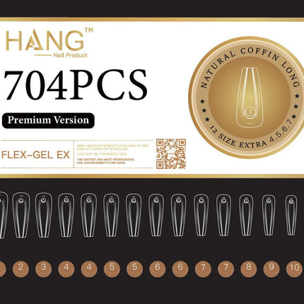 Hang - Soft Gel Ex Tips Coffin (NEW 2024)