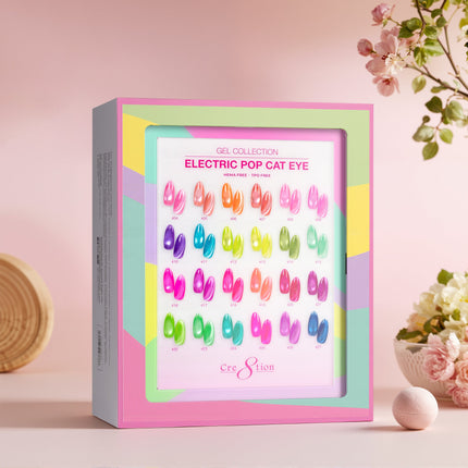 Cre8tion Cat Eye Electric Pop Kit - 24 Colors Set (#404 - #427)