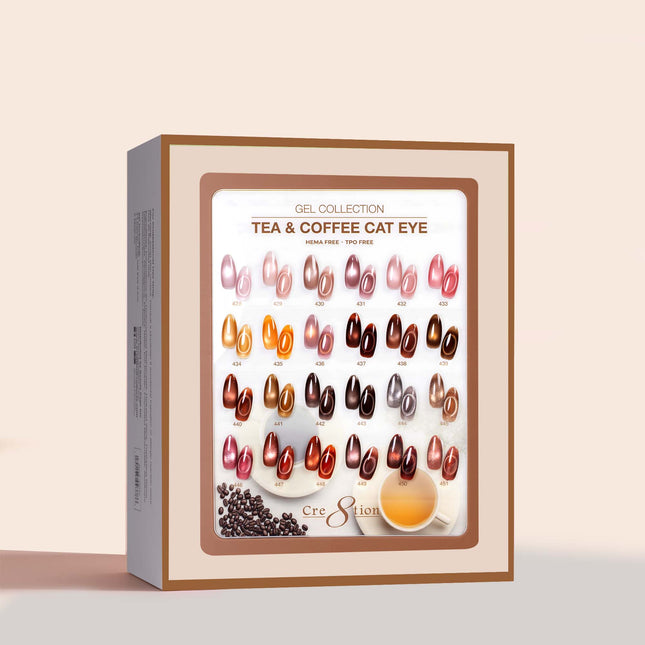 Cre8tion Cat Eye Tea & Coffee Kit - 24 Colors Set