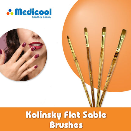 Medicool - Kolinsky Flat Sable Brushes