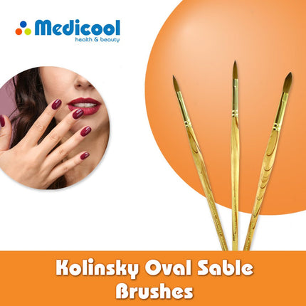 Medicool - Kolinsky Oval Sable Brushes