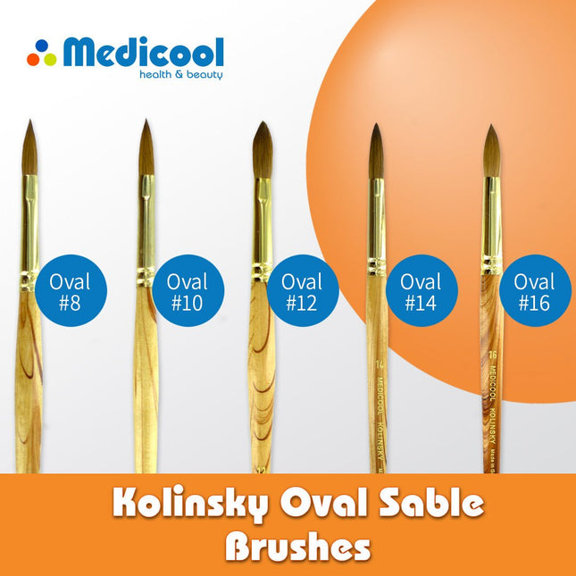 Medicool - Kolinsky Oval Sable Brushes