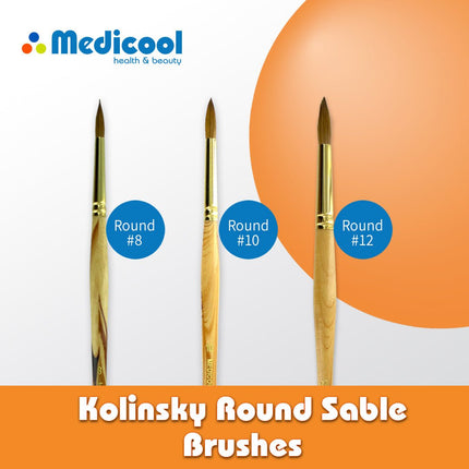 Medicool - Kolinsky Round Sable Brushes