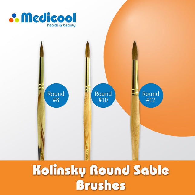 Medicool - Kolinsky Round Sable Brushes