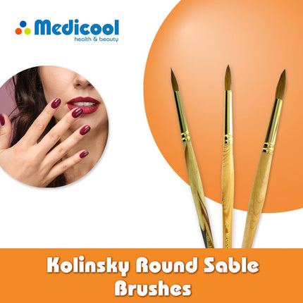 Medicool - Kolinsky Round Sable Brushes