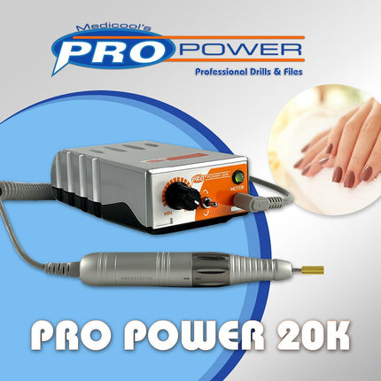 Medicool - Pro Power 20k Portable Nail Drill (Silver/White)