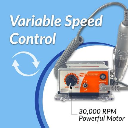 Medicool - Pro Power 20k Portable Nail Drill (Silver/White)