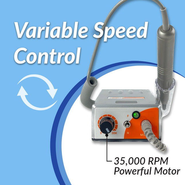 Medicool - Pro Power 35K Portable Nail Drill (Silver/Pearl White/Rose Gold)