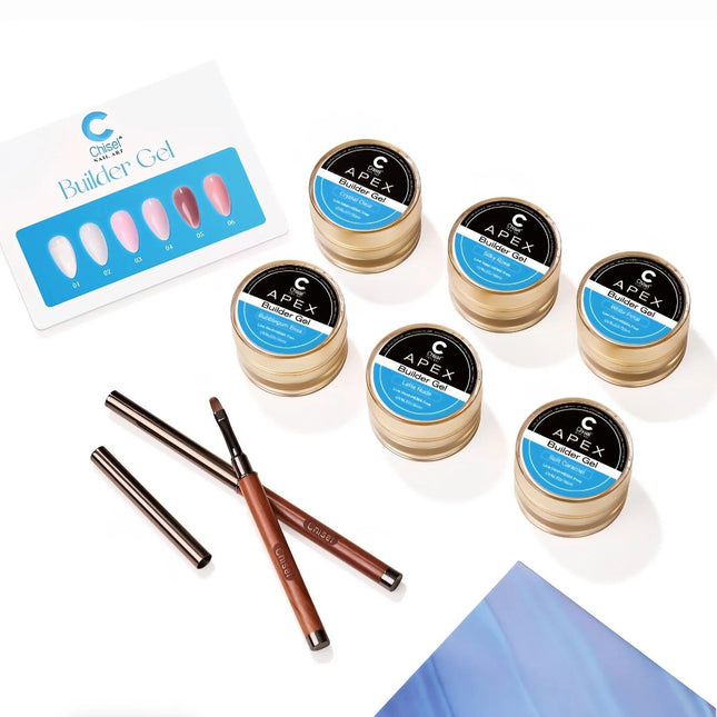 Chisel Builder Gel Set of 6 Colors