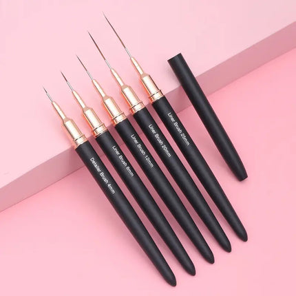Nail Art Liner Brush Ultra Thin (Set 5pcs)