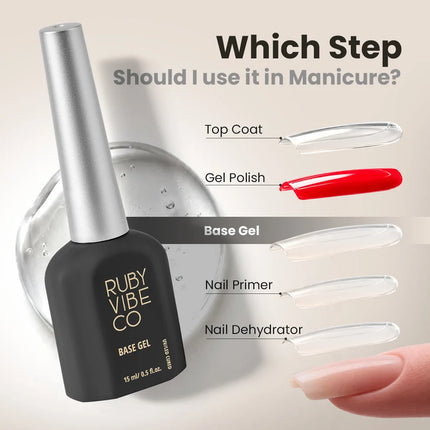 Ruby Vibe Co - HEMA-Free & TPO-Free Soak Off Base Gel