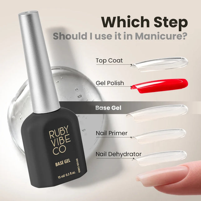 Ruby Vibe Co - HEMA-Free & TPO-Free Soak Off Base Gel