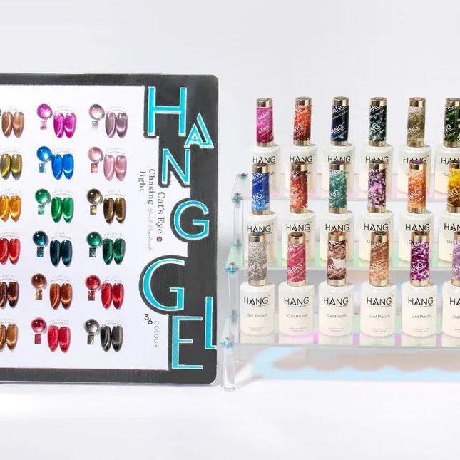 HANG Fashion Cat Eye - Set 36 Colors + Free Display & Magnetic (7.95/ea) - TTT Nails Supply