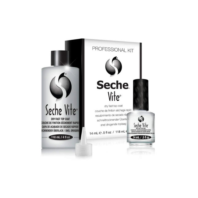 Seche Vite Dry Fast Top Coat Professional Refill Kit - 4oz & 0.5oz